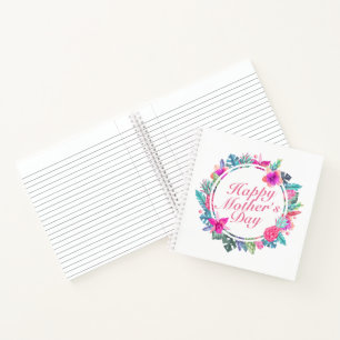 Joyeux Carnet de la Fête des Mères Tropical Floral
