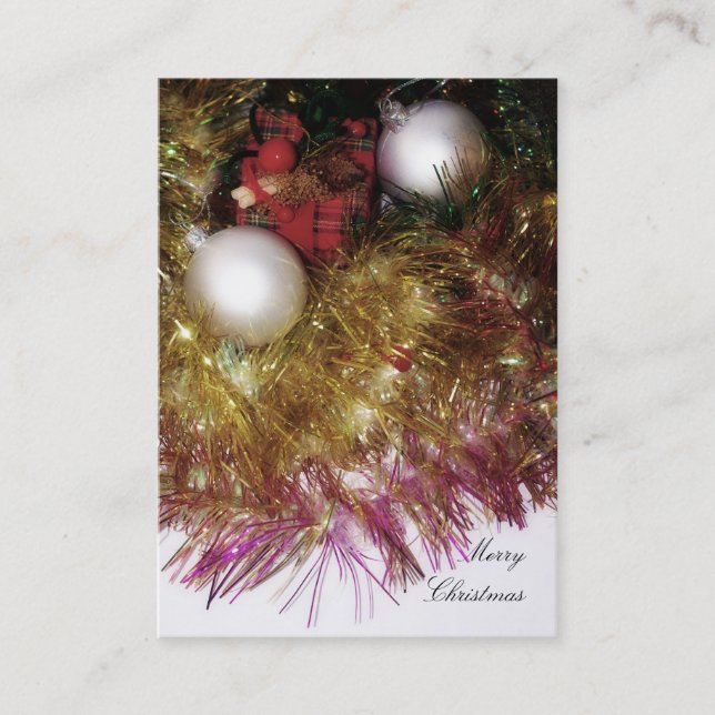 Joyeux Carte de visite de Noël (Devant)