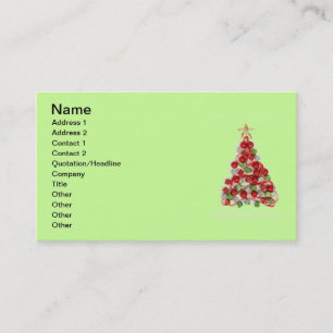 Joyeux Carte de visite de Noël