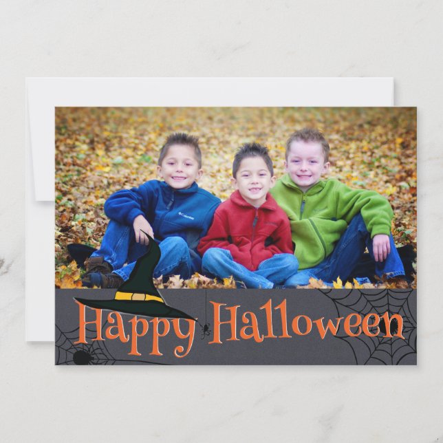 Joyeux carte photo Casquette de sorcières Hallowee (Devant)