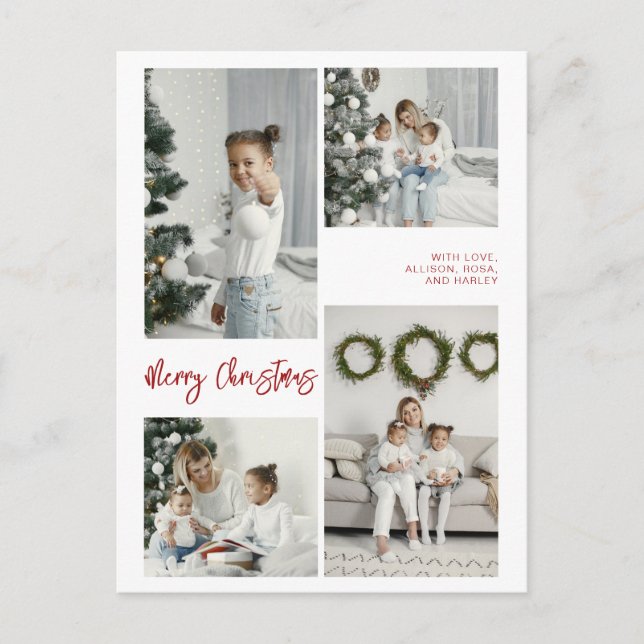 Joyeux Carte photo de famille de Noël (Devant)