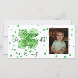 Joyeux Carte photo de la Saint Patrick