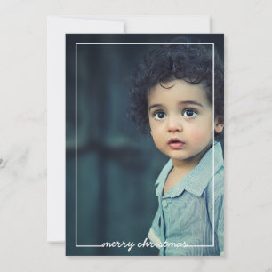 Joyeux carte photo de Noël, choix de couleurs