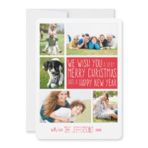 Joyeux carte photo de Noël | Collage photo vacance