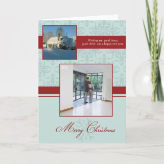 Joyeux Carte photo de Noël Double Mint