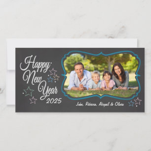 Joyeux Carte photo de style de tableau de bord du 