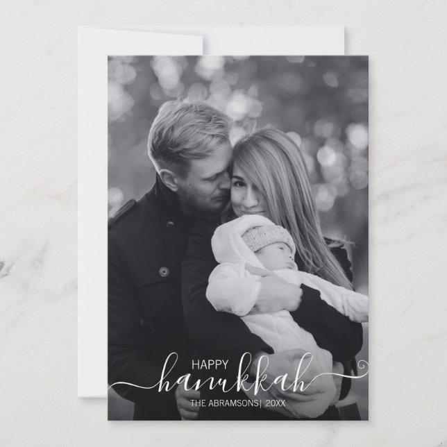 Joyeux Carte photo de vacances Hanoukka (Devant)