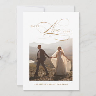 Joyeux Carte photo Jour de l'An Script