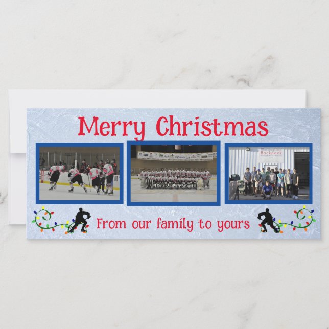 Joyeux Carte photo plat de Noël (Devant)