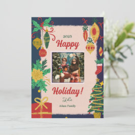 Joyeux Cartes de fin de année de photos de Noël