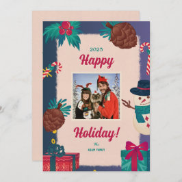 Joyeux Cartes de fin de année de photos de Noël