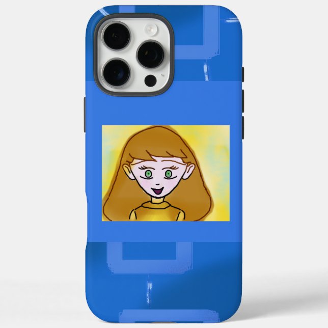 Joyeux Carton bleu géométrique iPhone / coque ipad (Verso)