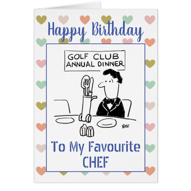 Joyeux chef d'anniversaire (Devant)