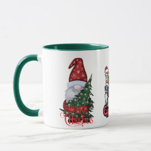 "Joyeux chien de Noël et Mug d'elfes"