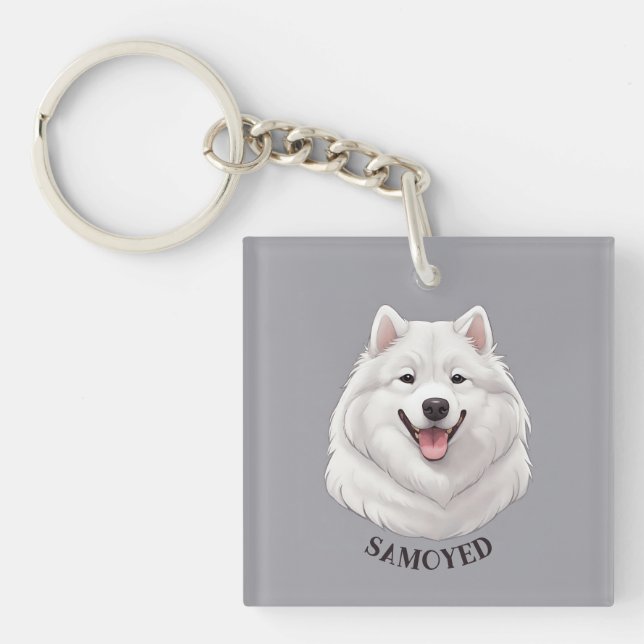 Joyeux Chien Samoyé Blanc (Devant)