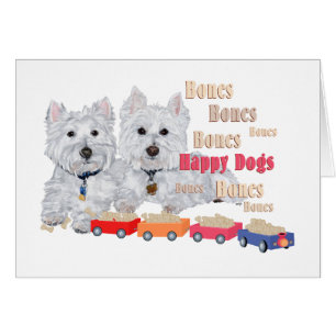 Joyeux Chiens Avec Os