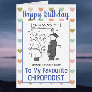 Joyeux Chiropodiste d'anniversaire