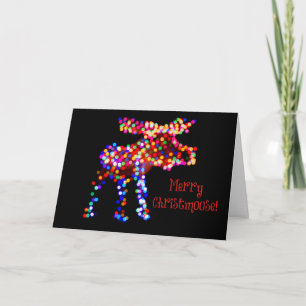 Joyeux Christmoose ! Carte pour les fêtes
