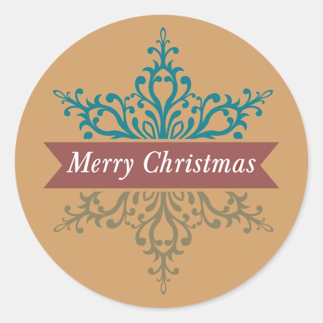 Joyeux Chritsmas Stickers Fête de neige (Devant)