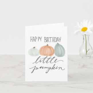 Joyeux citrouille d'anniversaire, Carte de voeux p