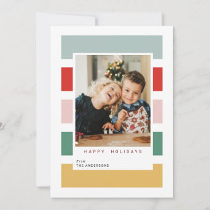 Joyeux coloré Joyeux Cartes photos de Noël