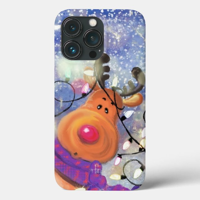 Joyeux coque iphone de rennes de Noël (Verso)