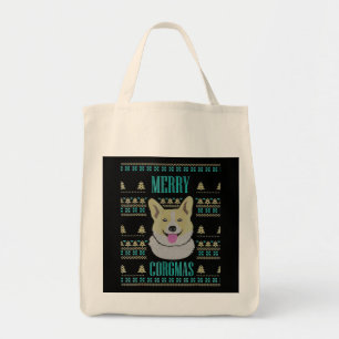 Joyeux Corgmas Ugly Christmas Corgi Tragetasche