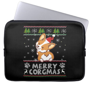 Joyeux Corgmas Weihnachten Corgi Laptopschutzhülle