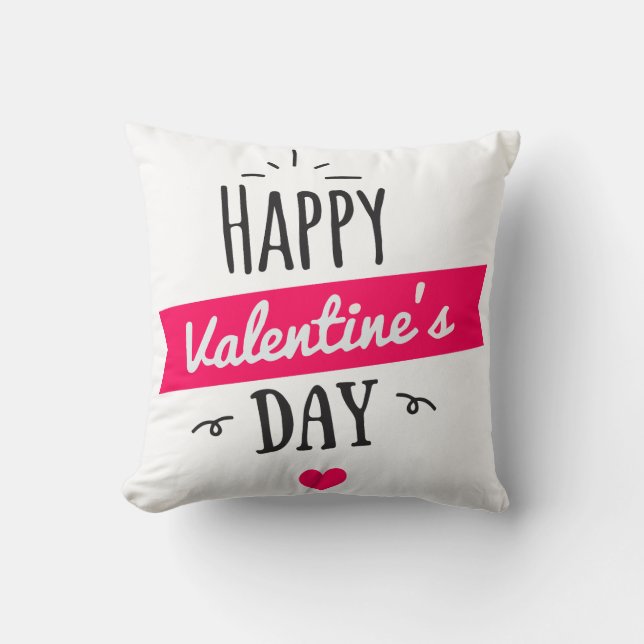 Joyeux coussin de jour des valentines (Recto)