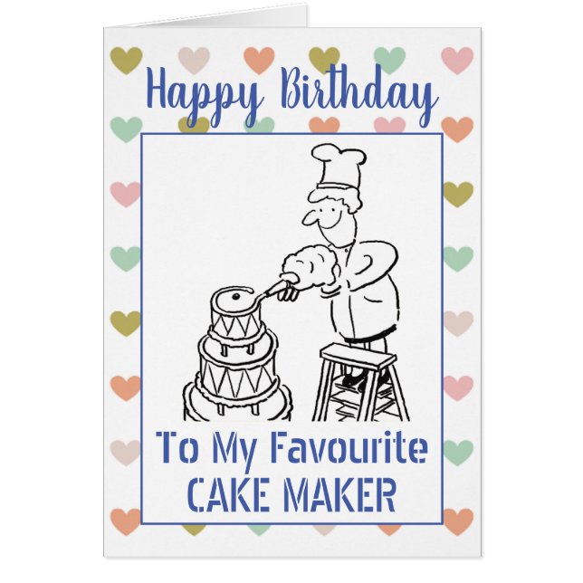 Joyeux créateur de gâteaux d'anniversaire (Devant)