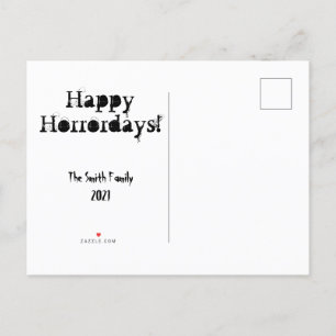 Joyeux Creepmas Horreur Noël Carte postale personn