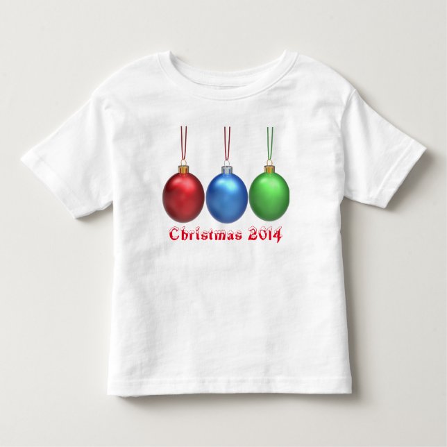 Joyeux Design de Noël, T-shirt Toddler (Devant)
