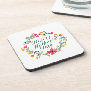 Joyeux Dessous de verre de la Fête des Mères Flora