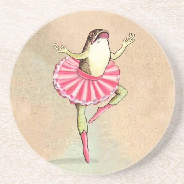 Joyeux Dessous de verre de la grenouille de Baller (Devant)