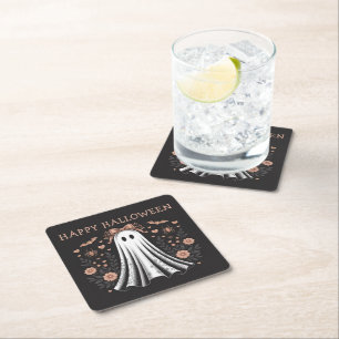 Joyeux Dessous de verre papier Carré Halloween Gho