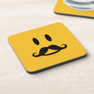 Joyeux dessous de verre personnalisés de Moustache
