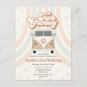 Joyeux deuxième anniversaire, invitation sur le th