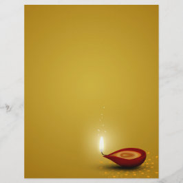 Joyeux Diwali Diya - Papier à en-tête