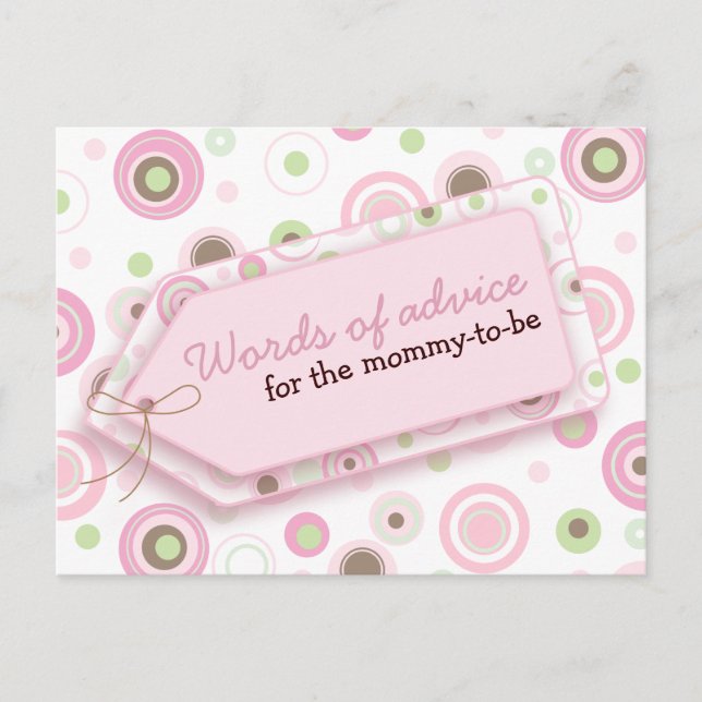 Joyeux Dots Mots de conseil carte pour maman d'êtr (Devant)