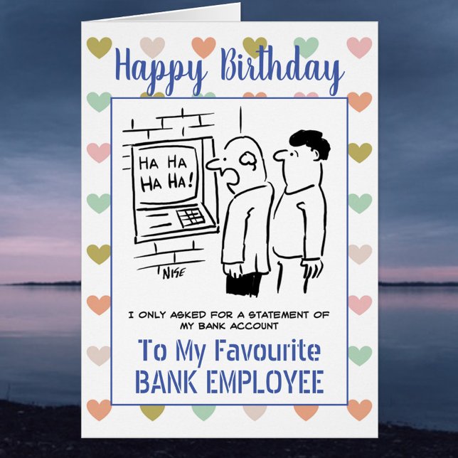 Joyeux employé de la banque d'anniversaire (Créateur téléchargé)