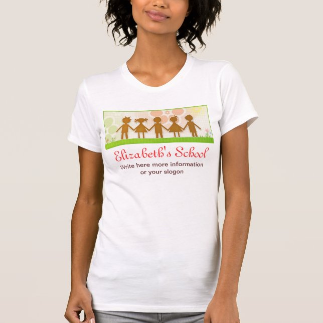 joyeux enfants design de t-shirt mignon (Devant)