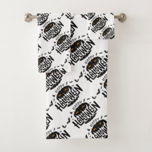 Joyeux ensemble de serviettes de bain Citrouille H