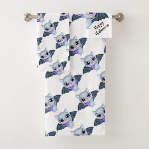 Joyeux ensemble de serviettes de bain pour chauves