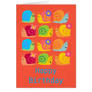 Joyeux escargots mignons