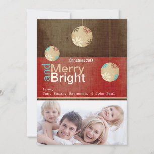 Joyeux et brillant Carte photo de famille