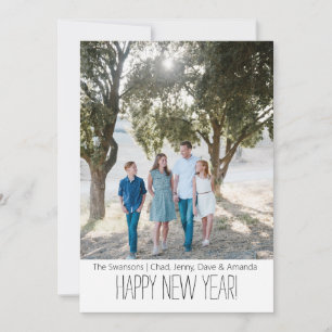 Joyeux et brillant Carte photo du Nouvel An