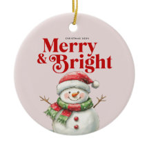 Joyeux et brillant ornement de Noël