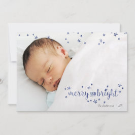 Joyeux et brillant Star Noël Carte photo de vacanc