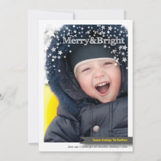Joyeux et lumineux carte photo de vacances pour