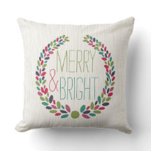 Joyeux et lumineux coussin moderne de vacances de